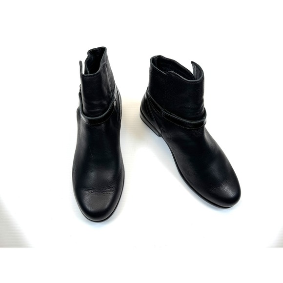 Naot Briza Ankle Boot Women 39 US 8-8.5 NWOB Leather Buckled Block Heel Black - Picture 2 of 12